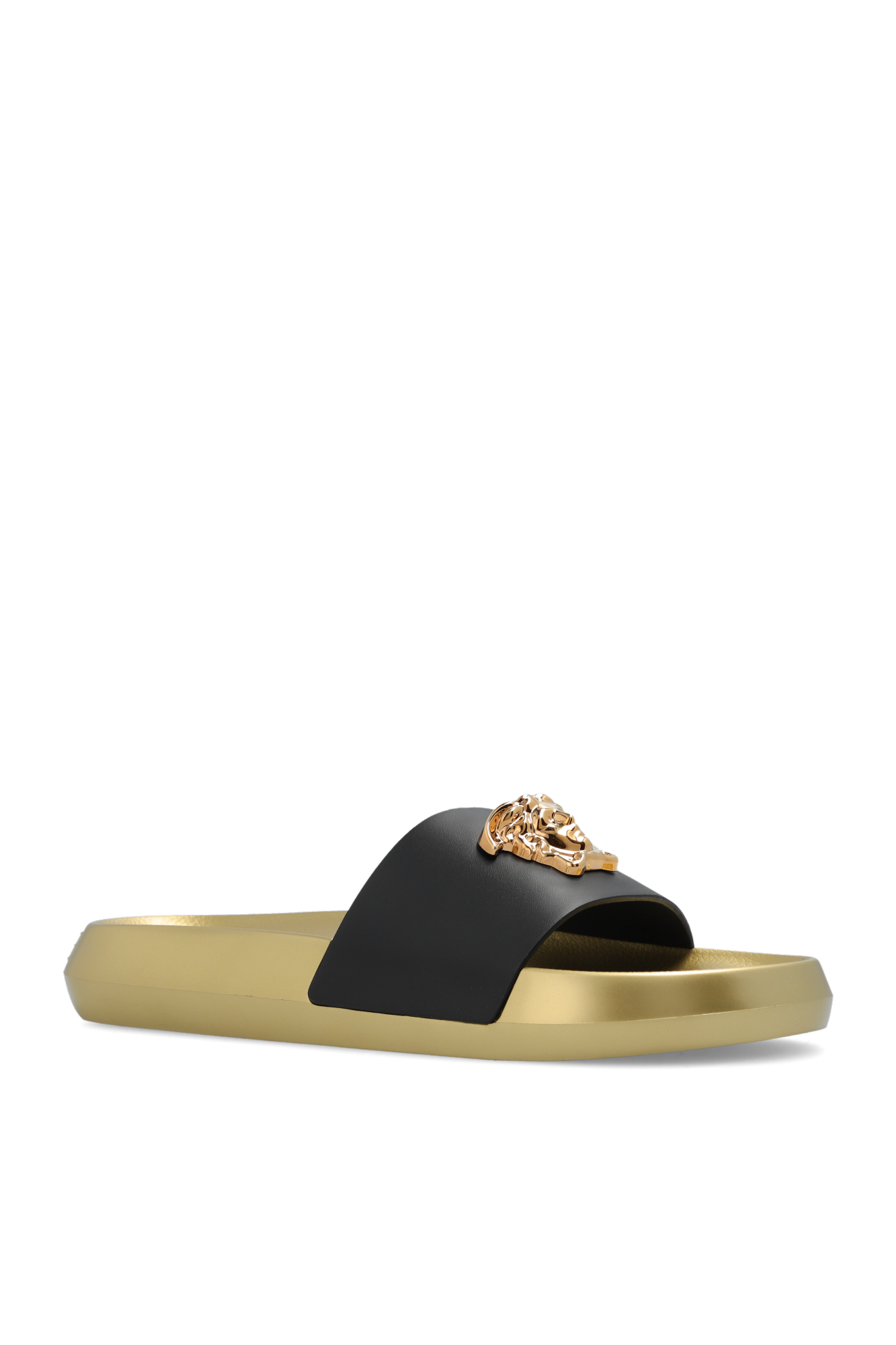 Black and best sale gold versace slides